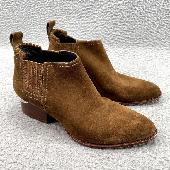 Alexander Wang Shoes Adult EU 35/ US 5 Tan Leather Kori Rose Gold Ankle Boots - Picture 2 of 13